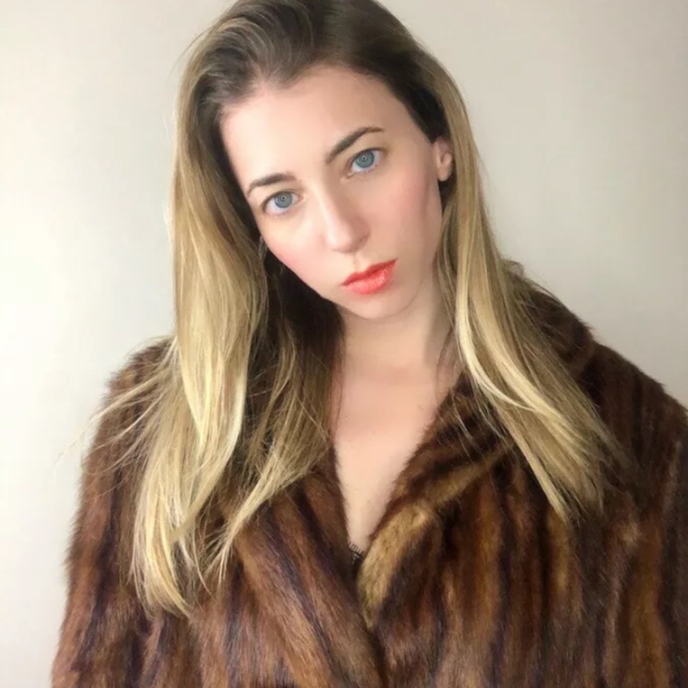 Vintage Mink Marmot Fur Coat